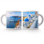 Κούπα λευκού χρώματος Santorini View
