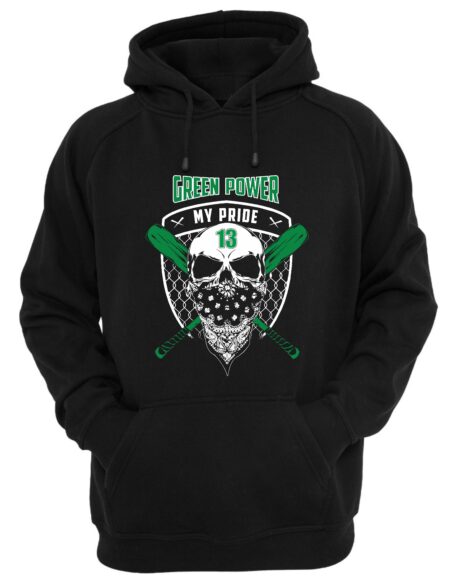 Ανδρικό Φούτερ σε μαύρο χρώμα (Green Power Hoodie)