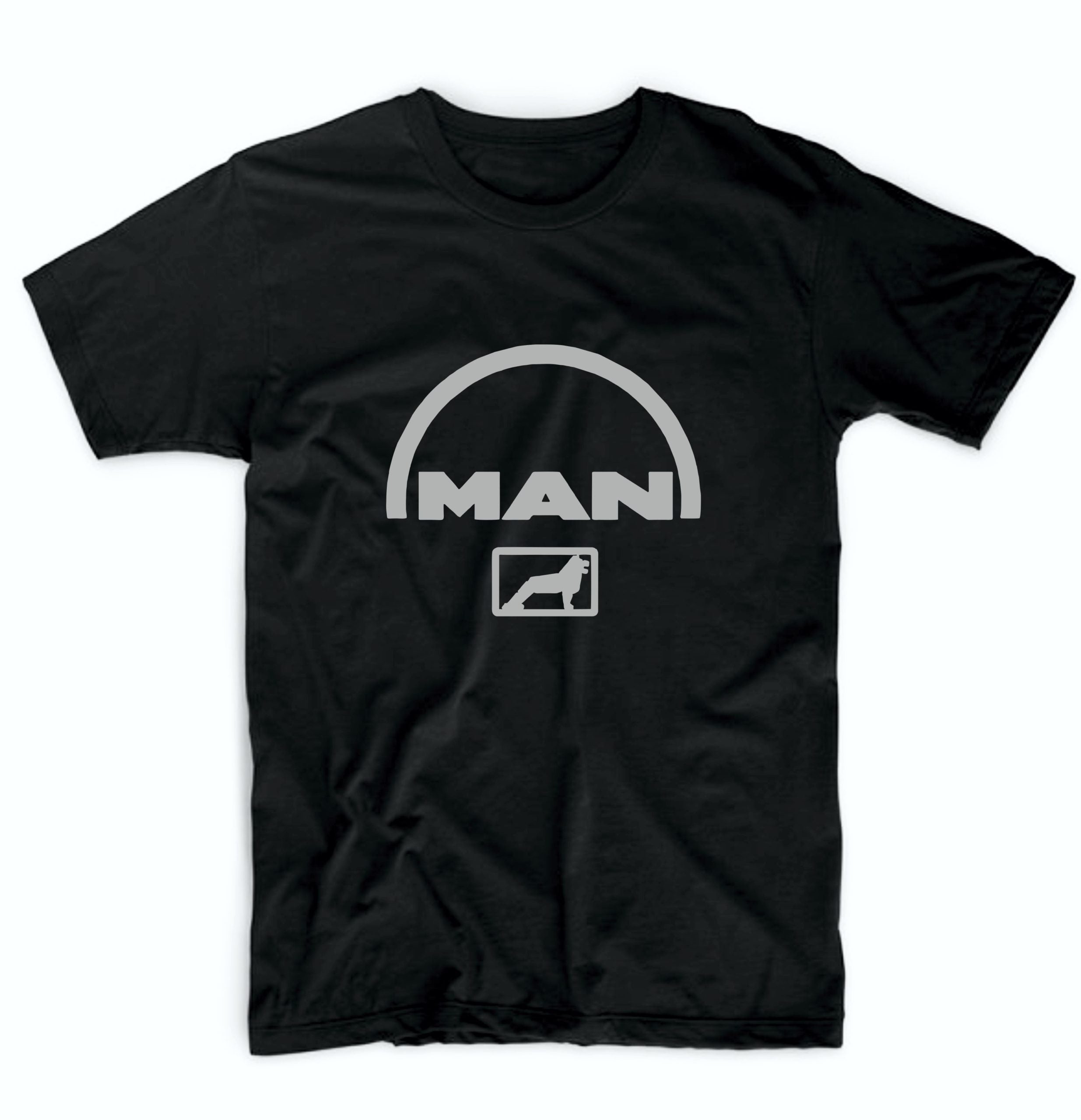 Ανδρικό T-Shirt σε μαύρο χρώμα MAN