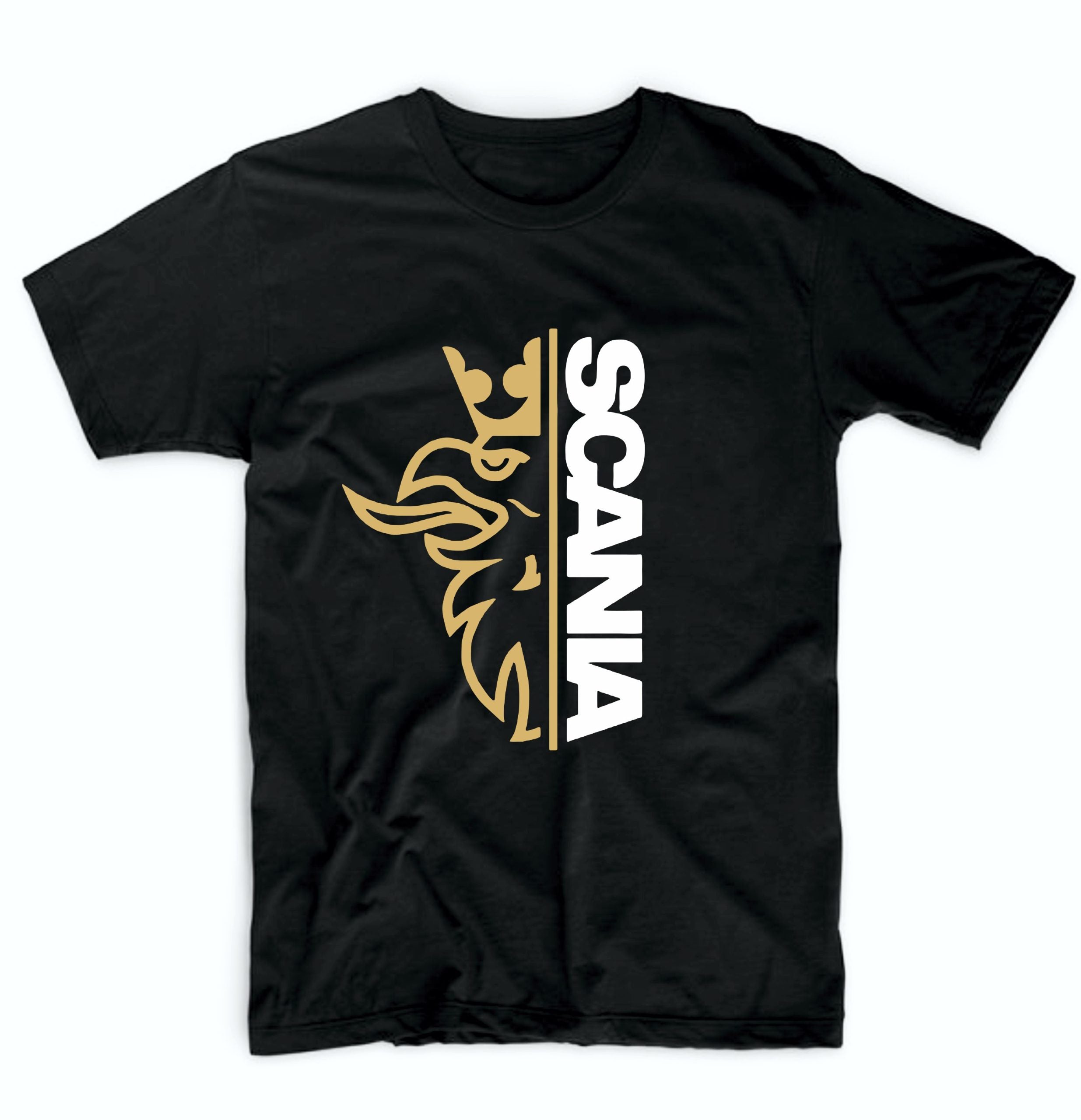 Ανδρικό T-Shirt σε μαύρο χρώμα SCANIA KING GOLD