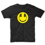 T-shirt μαύρο Smiley Headphones