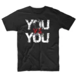 T-shirt μαύρο YOU VS YOU