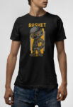 Ανδρικό T-Shirt σε μαύρο χρώμα Basket