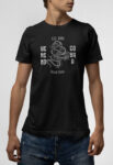 Ανδρικό T-Shirt σε μαύρο χρώμα Cobra