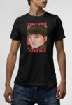 Ανδρικό T-Shirt σε μαύρο χρώμα Time for Justice