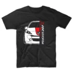 T-shirt μαύρο PEUGEOT 207