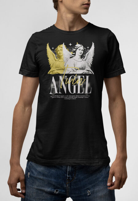 T-shirt μαύρο Truth Angel
