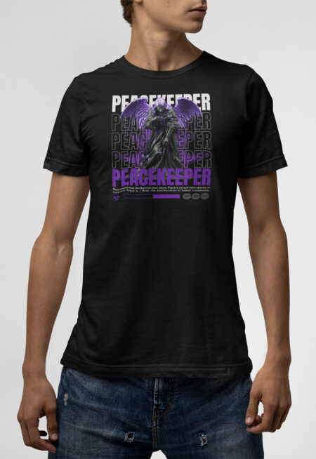T-shirt μαύρο Peace Keeper