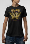 T-shirt μαύρο Hollow