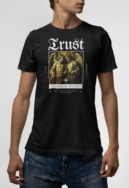 T-shirt μαύρο Trust