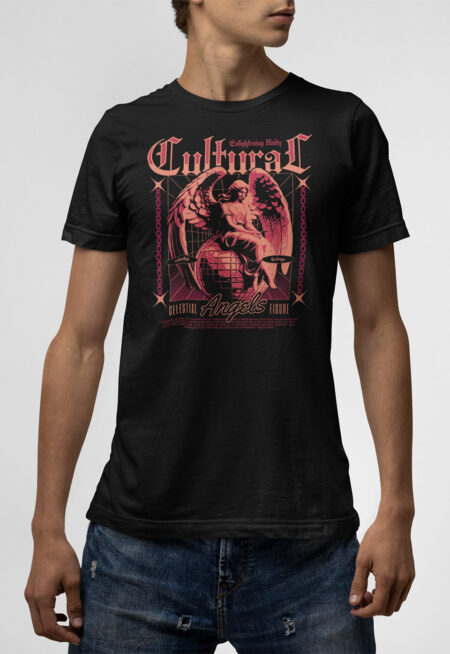 T-shirt μαύρο Cultural