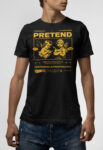 T-shirt μαύρο Pretend