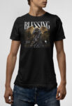 T-shirt μαύρο Blessing