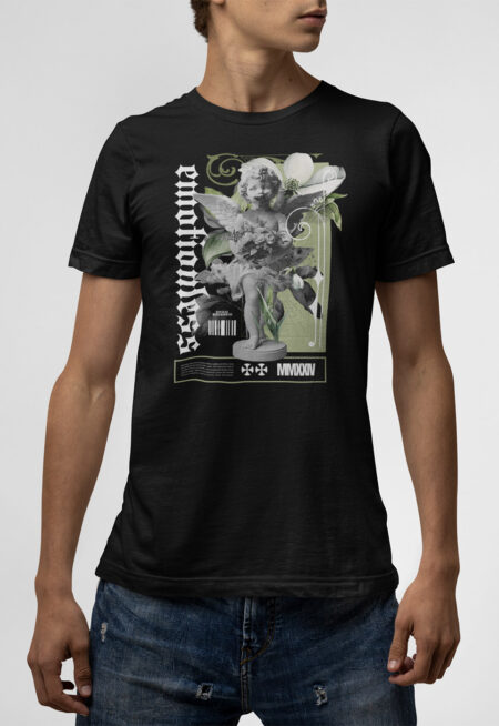 T-shirt μαύρο Emotionless
