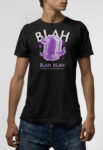 T-shirt μαύρο Blah blah blah