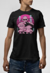 T-shirt μαύρο Goku Krillin Roshi