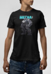 T-shirt μαύρο Mecha