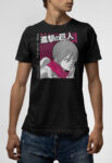 T-shirt μαύρο Mikasa v1