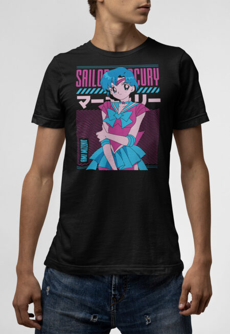 T-shirt μαύρο Sailor Mercury