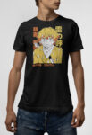 T-shirt μαύρο Zenitsu v2