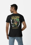 T-shirt Unisex One Piece Usopp μαύρο