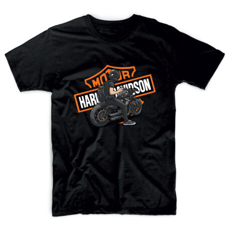 T-shirt μαύρο HARLEY DAVIDSON MOTOR