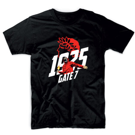T-shirt μαύρο OLYMPIAKOS GATE7 1925