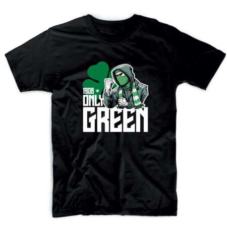 T-shirt μαύρο PAO ONLY GREEN