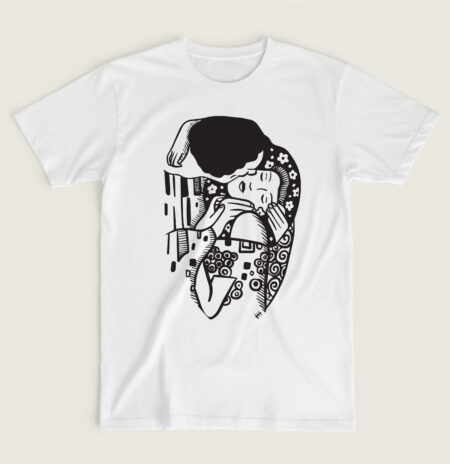 T-shirt λευκό Klimt Kiss