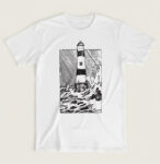 T-shirt λευκό Lighthouse
