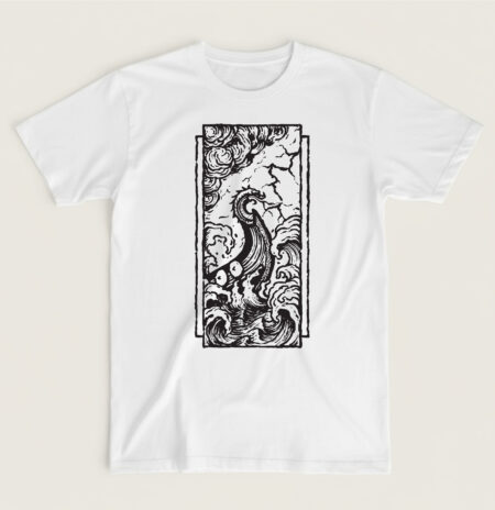 T-shirt λευκό Viking Waves