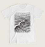 T-shirt λευκό Wave